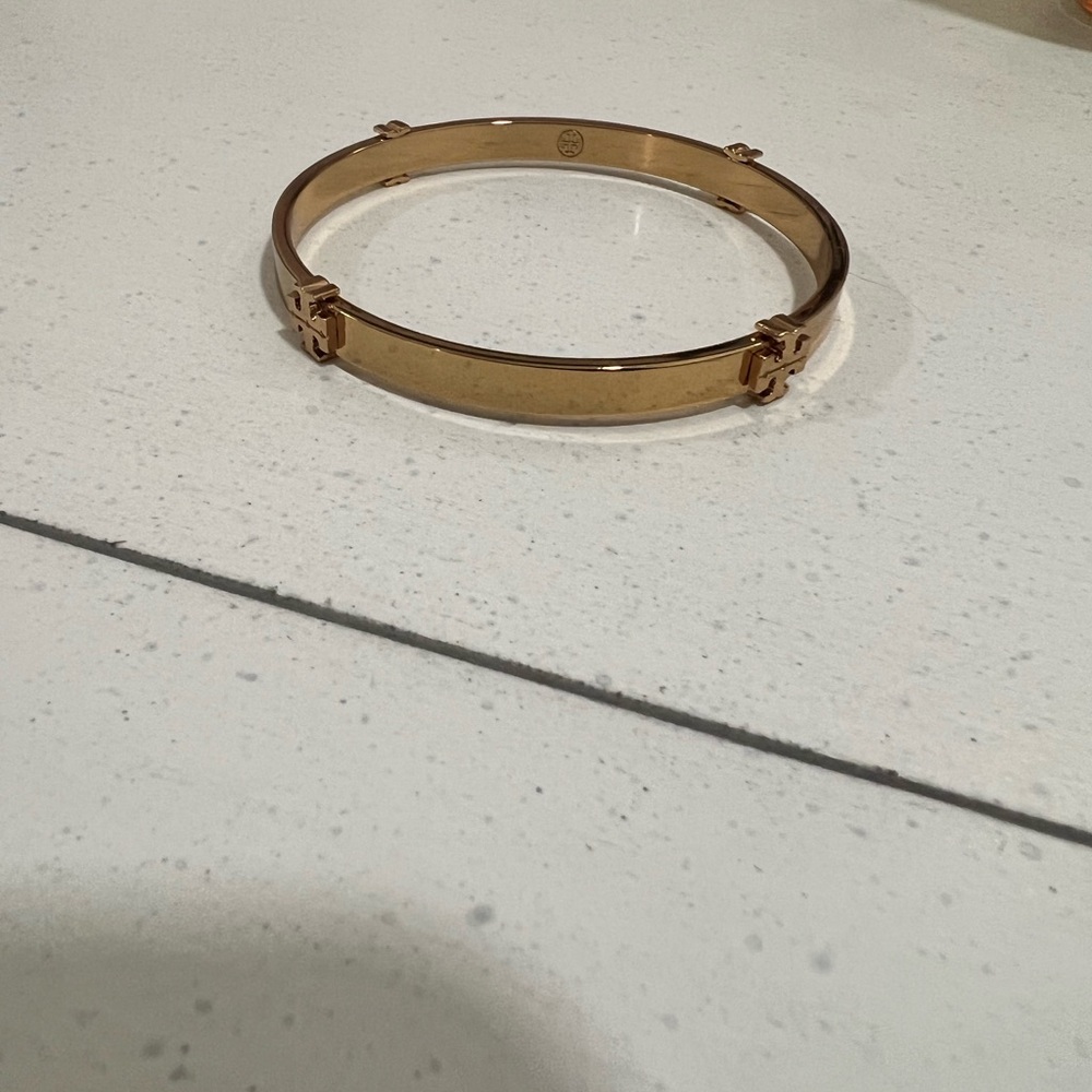 Gold Tory Burch Bangle Bracelet
